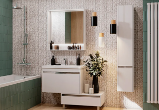 Тумба под раковину Акватон Капри 80см белый 1A230201KP010